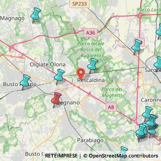 Mappa Via Salvatore Quasimodo, 20025 Legnano MI, Italia (7.37125)
