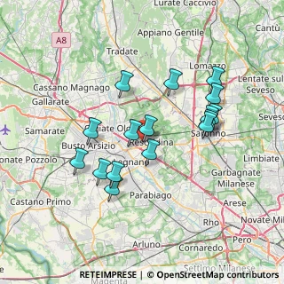 Mappa Via Salvatore Quasimodo, 20025 Legnano MI, Italia (6.56438)