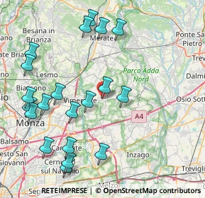 Mappa Via Toscana, 20882 Bellusco MB, Italia (9.365)