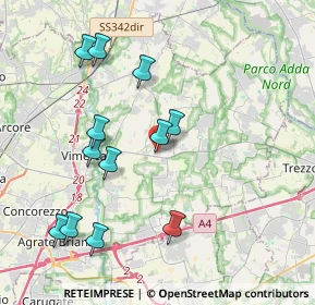 Mappa Via Toscana, 20882 Bellusco MB, Italia (4.0475)