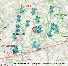 Mappa Via Toscana, 20882 Bellusco MB, Italia (3.938)