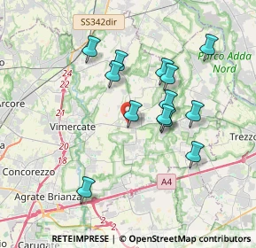 Mappa Via Toscana, 20882 Bellusco MB, Italia (3.24846)