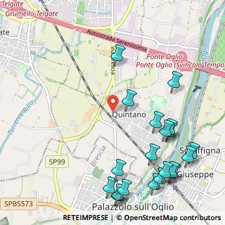 Mappa Via Moroni, 24060 Castelli Calepio BG, Italia (1.405)