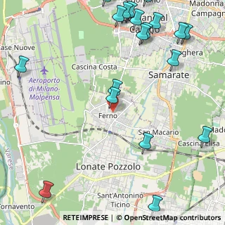 Mappa Via Giuseppe Verdi, 21010 Ferno VA, Italia (3.154)