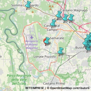 Mappa Via Giuseppe Verdi, 21010 Ferno VA, Italia (6.16714)