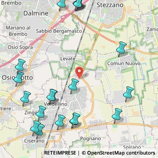 Mappa Strada Statale del Tonale e della Mendola, 24049 Levate BG, Italia (3.0935)