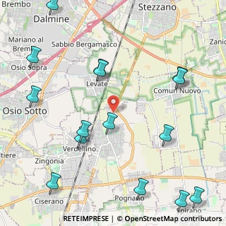 Mappa Strada Statale del Tonale e della Mendola, 24049 Levate BG, Italia (2.812)