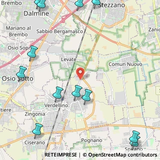 Mappa Strada Statale del Tonale e della Mendola, 24049 Levate BG, Italia (3.32)