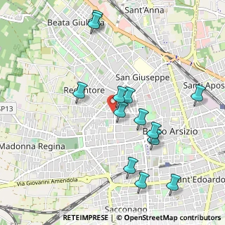 Mappa Via Vespri Siciliani, 21052 Busto Arsizio VA, Italia (1.02538)
