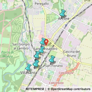 Mappa Via Leonardo da Vinci, 20856 Villasanta MB, Italia (1)