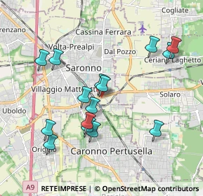 Mappa Via San Carlo, 21047 Saronno VA, Italia (1.88333)