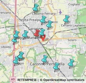 Mappa Via San Carlo, 21047 Saronno VA, Italia (2.21667)