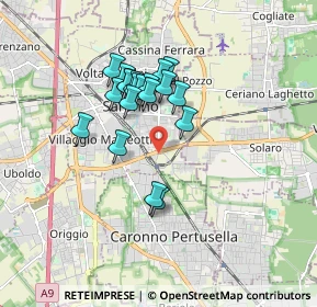 Mappa Via San Carlo, 21047 Saronno VA, Italia (1.381)