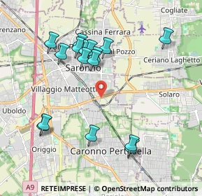 Mappa Via San Carlo, 21047 Saronno VA, Italia (1.98938)