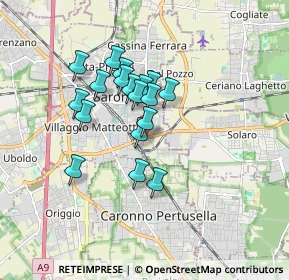 Mappa Via San Carlo, 21047 Saronno VA, Italia (1.32333)