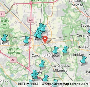 Mappa Via San Carlo, 21047 Saronno VA, Italia (4.998)