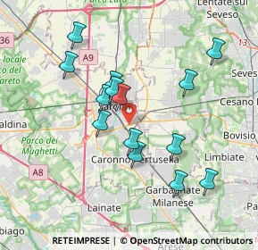 Mappa Via San Carlo, 21047 Saronno VA, Italia (3.42357)