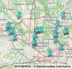 Mappa Via San Carlo, 21047 Saronno VA, Italia (8.928)