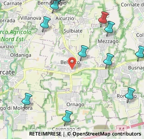 Mappa 20882 Bellusco MB, Italia (2.91)