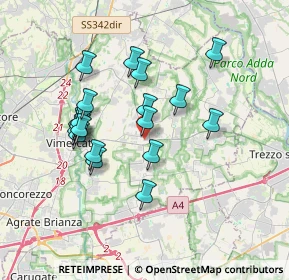 Mappa 20882 Bellusco MB, Italia (3.20316)