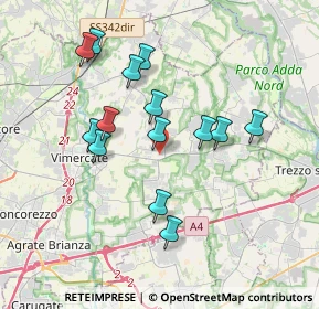Mappa 20882 Bellusco MB, Italia (3.36286)