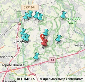 Mappa 20882 Bellusco MB, Italia (3.27308)