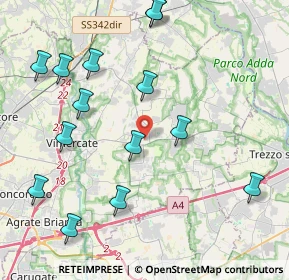 Mappa 20882 Bellusco MB, Italia (4.77571)