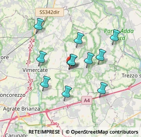 Mappa 20882 Bellusco MB, Italia (3.07)