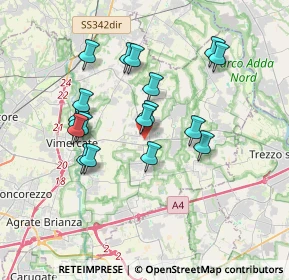 Mappa 20882 Bellusco MB, Italia (3.25611)