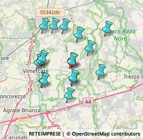 Mappa 20882 Bellusco MB, Italia (3.09647)