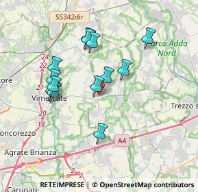 Mappa 20882 Bellusco MB, Italia (3.25231)