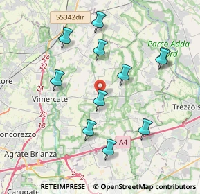 Mappa 20882 Bellusco MB, Italia (3.84091)