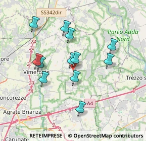 Mappa 20882 Bellusco MB, Italia (3.27333)