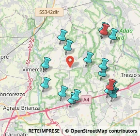 Mappa 20882 Bellusco MB, Italia (4.03824)