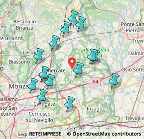 Mappa 20882 Bellusco MB, Italia (7.284)