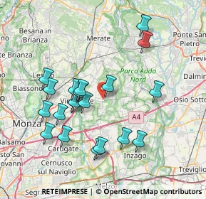 Mappa 20882 Bellusco MB, Italia (7.3445)