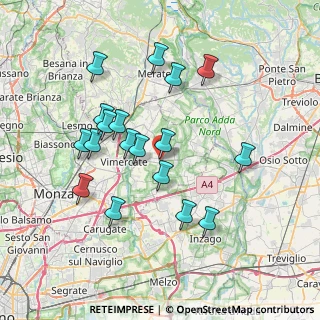 Mappa Via Amilcare Ponchielli, 20882 Bellusco MB, Italia (7.05333)