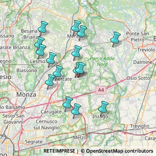 Mappa Via Amilcare Ponchielli, 20882 Bellusco MB, Italia (7.362)