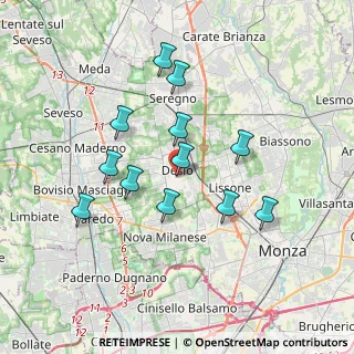 Mappa Via Achille Grandi, 20033 Desio MB, Italia (3.22083)