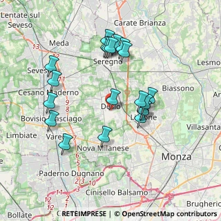 Mappa Via Achille Grandi, 20033 Desio MB, Italia (3.6045)