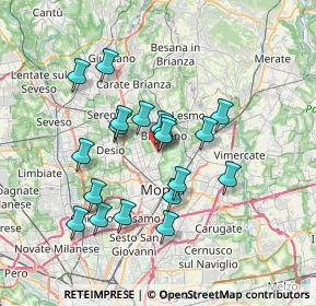 Mappa Via Ugo Foscolo, 20854 Vedano Al Lambro MB, Italia (6.19579)