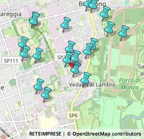 Mappa Via Ugo Foscolo, 20854 Vedano Al Lambro MB, Italia (1.0135)