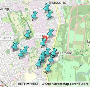 Mappa Via Ugo Foscolo, 20854 Vedano Al Lambro MB, Italia (0.9245)