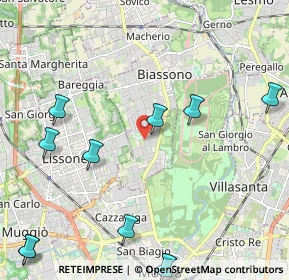 Mappa Via Ugo Foscolo, 20854 Vedano Al Lambro MB, Italia (2.88909)