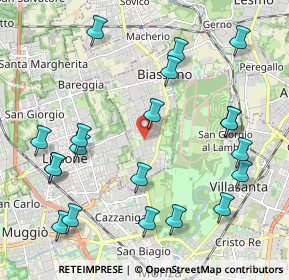 Mappa Via Ugo Foscolo, 20854 Vedano Al Lambro MB, Italia (2.434)