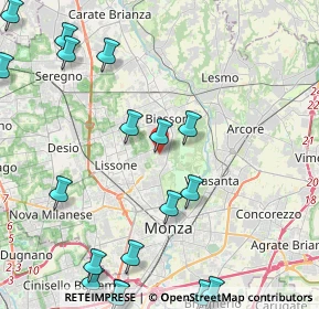 Mappa Via Ugo Foscolo, 20854 Vedano Al Lambro MB, Italia (6.138)