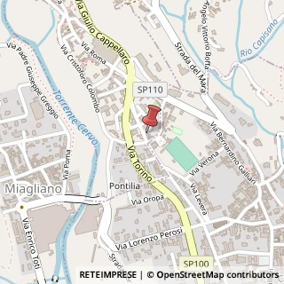 Mappa Via Giulio Cappellaro, 39, 13816 Sagliano Micca, Biella (Piemonte)