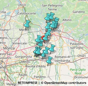 Mappa Via Venticinque Aprile, 24046 Osio Sotto BG, Italia (10.2335)