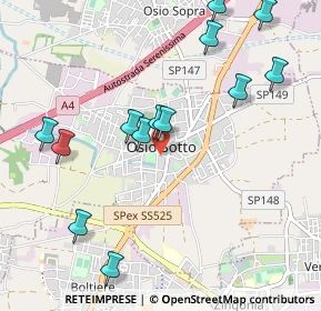 Mappa Via Venticinque Aprile, 24046 Osio Sotto BG, Italia (1.11385)