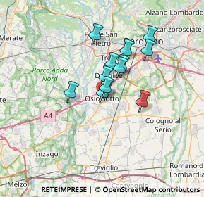 Mappa Via Venticinque Aprile, 24046 Osio Sotto BG, Italia (4.88167)